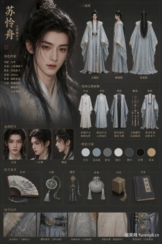 江南雅士苏怜舟设定：梨园东家古琴师，温润媚雅软糯疏离贵公子-福荣网