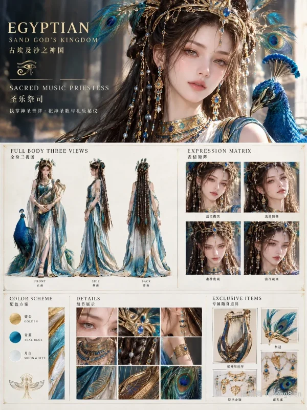 欧美面孔浅银紫瞳洞悉命运疏离神性，星轨纹妆贴礼制，极光幽紫显幽邃-福荣网